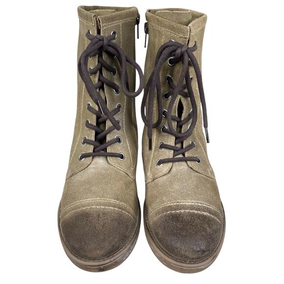 Roan X Bed Stu Women’s Affair Tan Suede Combat Boot Size US 6 - Picture 7 of 10